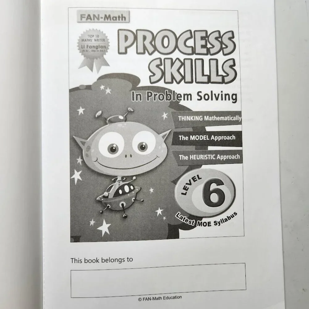 Fan Math Process Skills Level 6 Workbook Book 6th Grade Mathematics 978981072100